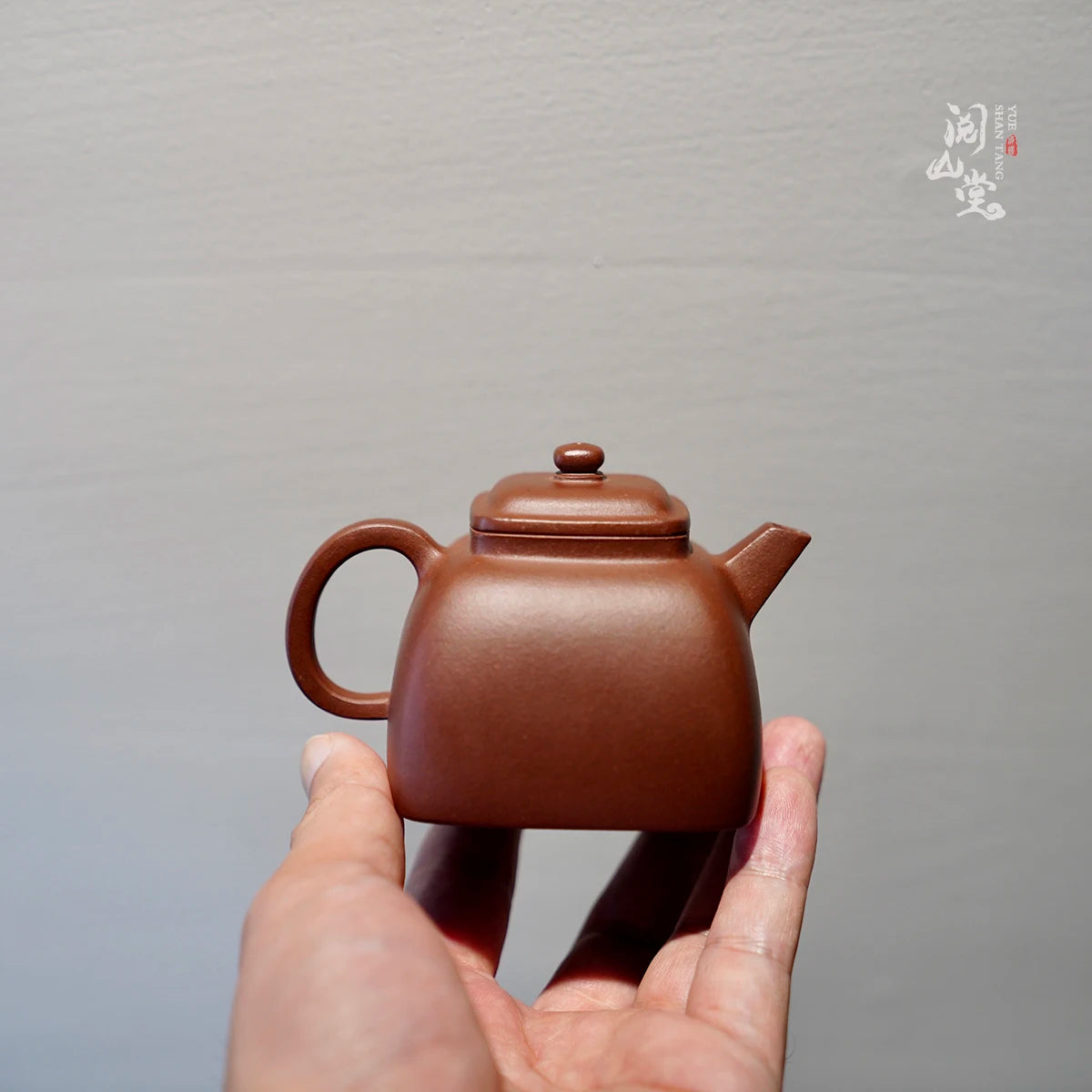 Yueshan Hall | Calm Pot Small Square Series Bottom Groove Cleaning of No. 4 Well Dong Yongsheng Handmade