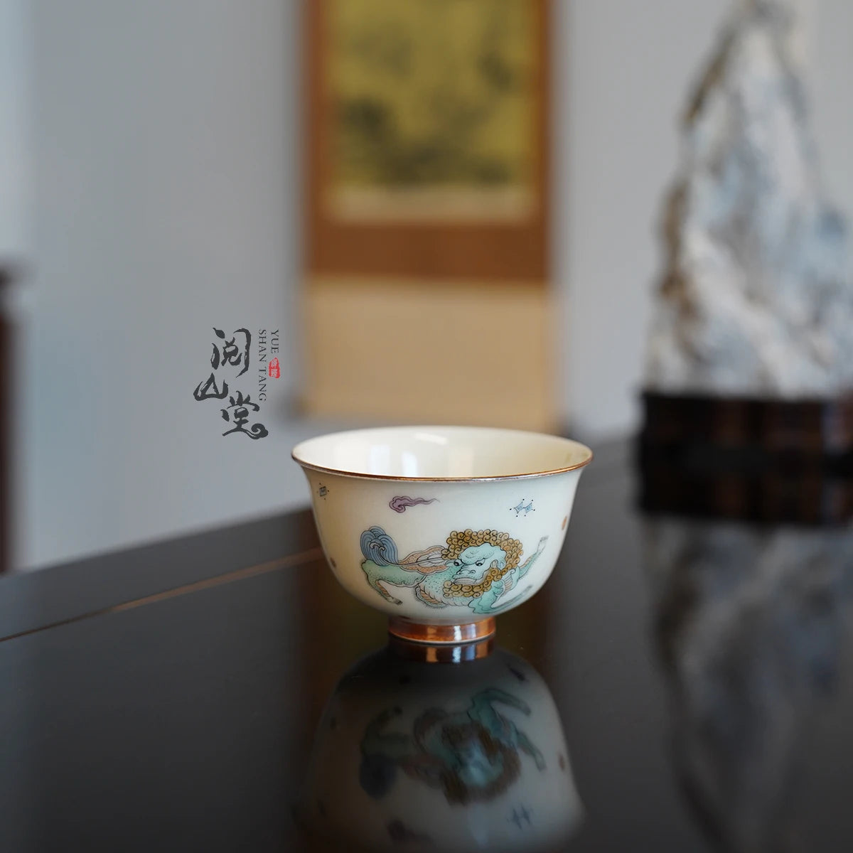 Yueshan Hall | Firewood Kiln Blue and White Master Cup Tea cup Collection Grade Wood Kiln Boutique Jingdezhen Handmade
