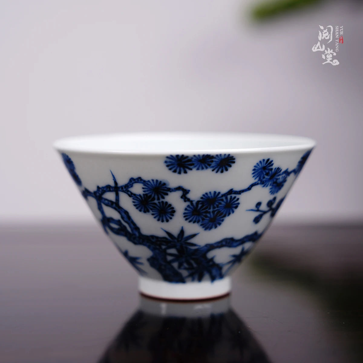 Yueshan Hall | Firewood Kiln Blue and White Master Cup Tea cup Collection Grade Wood Kiln Boutique Jingdezhen Handmade