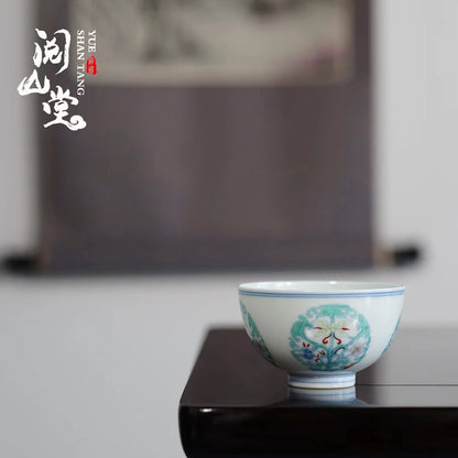 Yueshan Hall | Firewood Kiln Blue and White Master Cup Tea cup Collection Grade Wood Kiln Boutique Jingdezhen Handmade