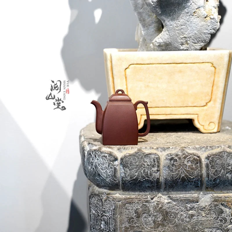 Yueshan Hall | Han Fang Small Square Series Bottom Groove Cleaning of No. 4 Well Sketch Famous Handmade