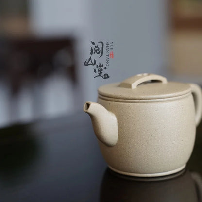 Yueshan Hall | Hanwa High Temperature Benshan Green Small Purple Clay Pot Qi Liyun All Handmade
