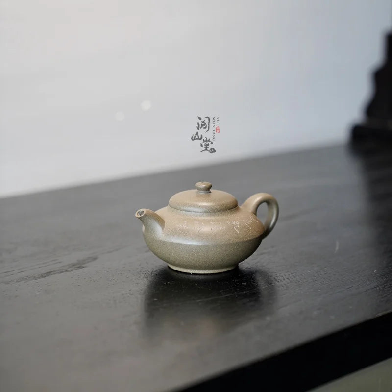 Yueshan Hall | Hehuanhu Raw Ore Green Segment Mud National Worker Qi Liyun Handmade High-Tech Engraving