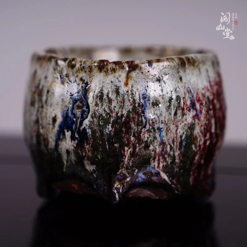 Yueshan Hall | No Phase Lava Master Cup Master of Fujian Province High Temperature Wood Kiln Early Simplicity Nature Tea cup