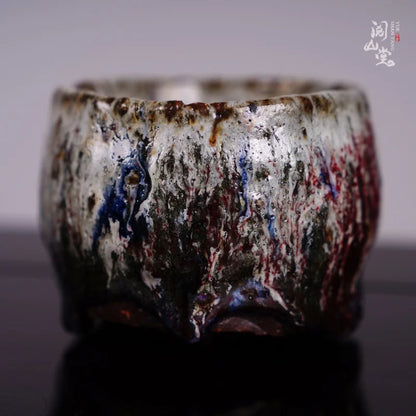 Yueshan Hall | No Phase Lava Master Cup Master of Fujian Province High Temperature Wood Kiln Early Simplicity Nature Tea cup