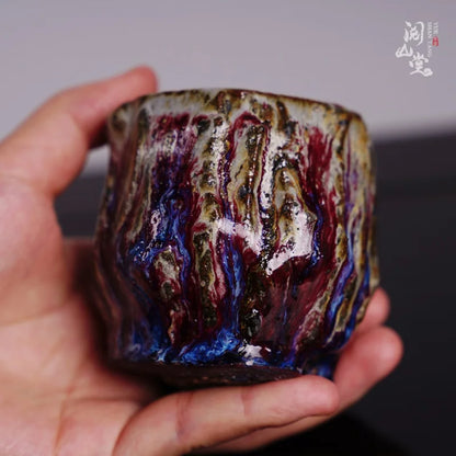 Yueshan Hall | No Phase Lava Master Cup Master of Fujian Province High Temperature Wood Kiln Early Simplicity Nature Tea cup