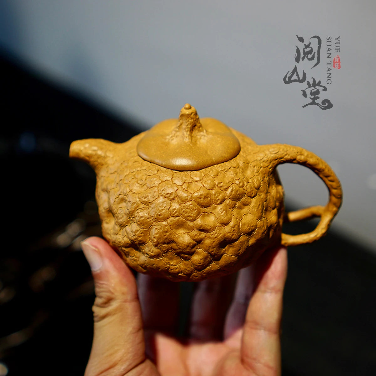 Yueshan Hall | Pumpkin for Spring Raw Ore Gold Segment Mud Purple Clay Pot Gongchun pot Tree Galls Pot Handmade