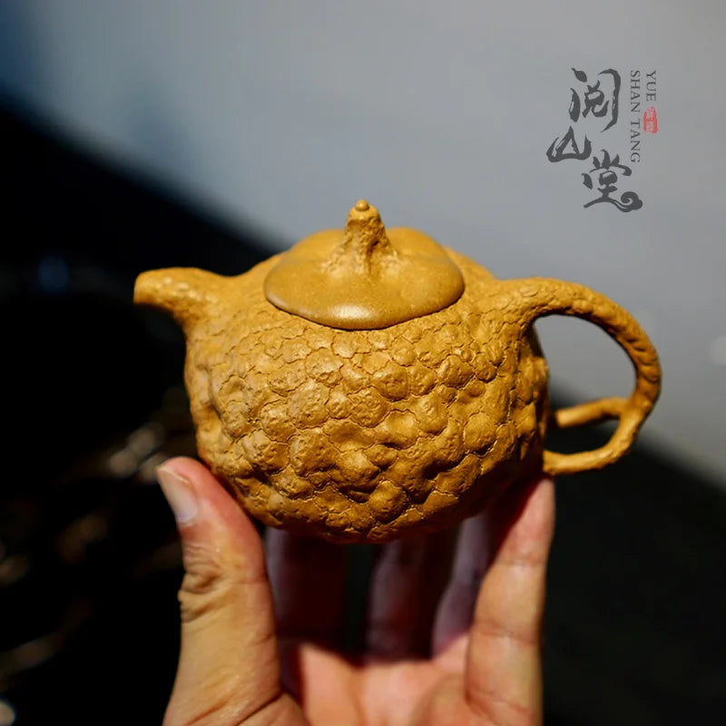 Yueshan Hall | Pumpkin for Spring Raw Ore Gold Segment Mud Purple Clay Pot Gongchun pot Tree Galls Pot Handmade