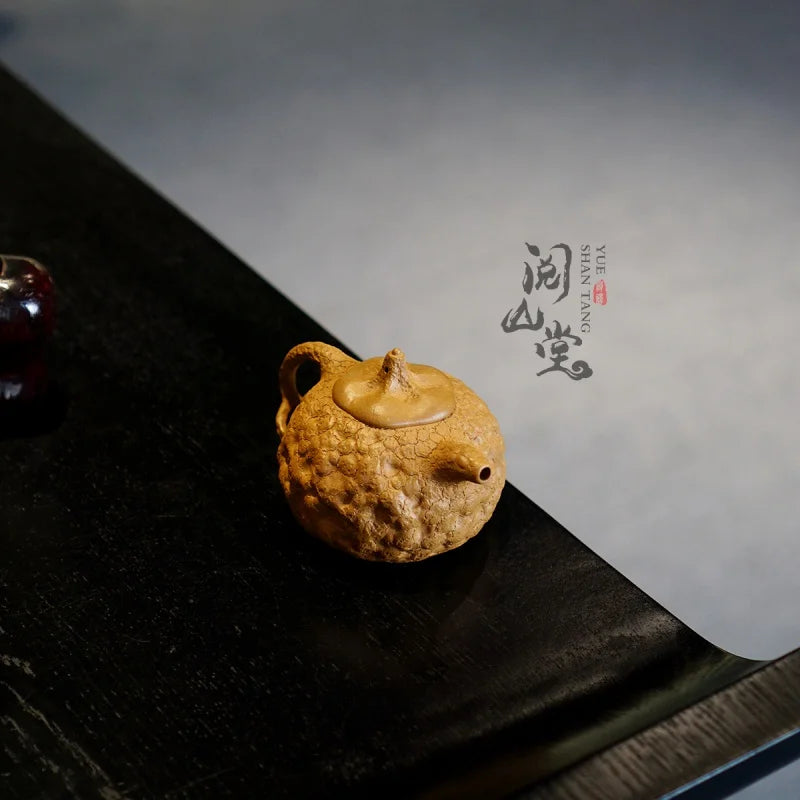 Yueshan Hall | Pumpkin for Spring Raw Ore Gold Segment Mud Purple Clay Pot Gongchun pot Tree Galls Pot Handmade