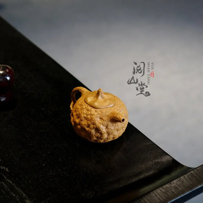 Yueshan Hall | Pumpkin for Spring Raw Ore Gold Segment Mud Purple Clay Pot Gongchun pot Tree Galls Pot Handmade