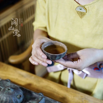 Yueshan Hall | Qin Quan Cup Pre-Qin Ancient Rhyme Master cup Tea cup Three Colors Mud Material Shi Yiting Handmade