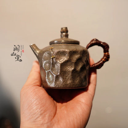 Yueshan Hall | Ruoyu Silver teapot All Handmade Tea Table Utility