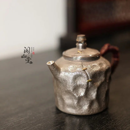 Yueshan Hall | Ruoyu Silver teapot All Handmade Tea Table Utility