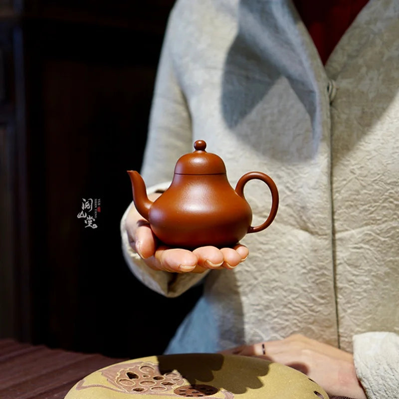 Yueshan Hall | Siting Purple Clay Pot Raw Ore Old Zhu Mud Thousand Yuan Seiko Hand-Made