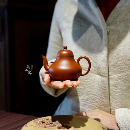 Yueshan Hall | Siting Purple Clay Pot Raw Ore Old Zhu Mud Thousand Yuan Seiko Hand-Made