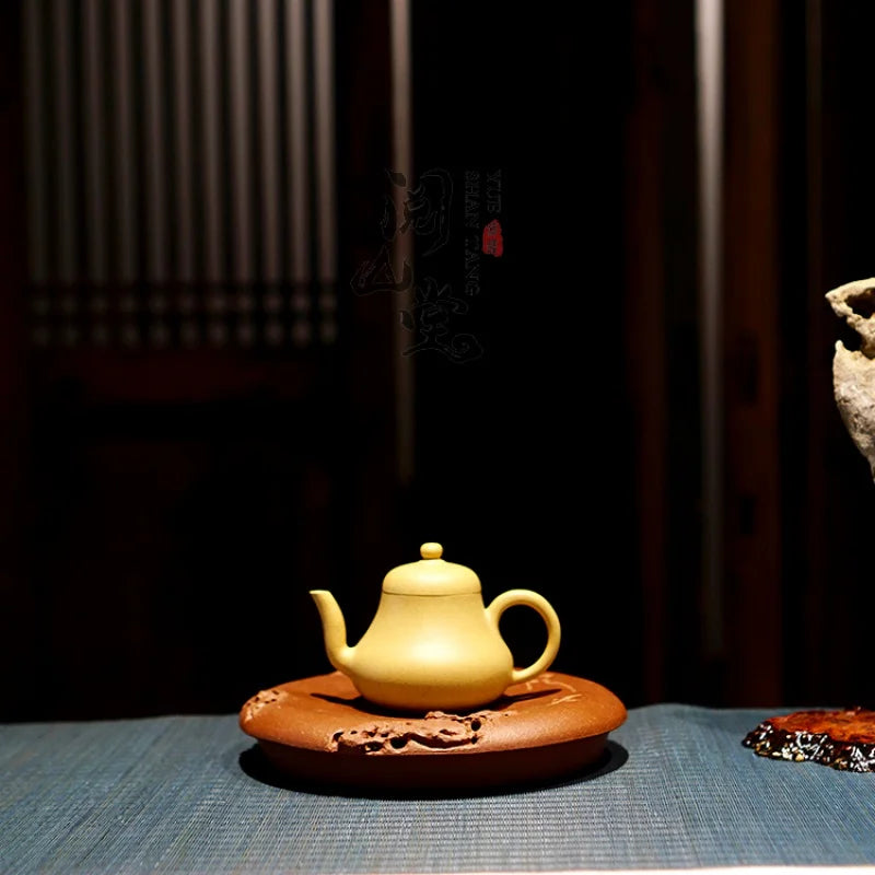 Yueshan Hall | Smoke Cloud on Stone High-End Purple Clay Pot Bearing All Hand Descending slope mud