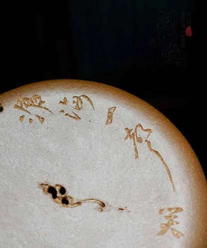 Yueshan Hall | Smoke Cloud on Stone High-End Purple Clay Pot Bearing All Hand Descending slope mud