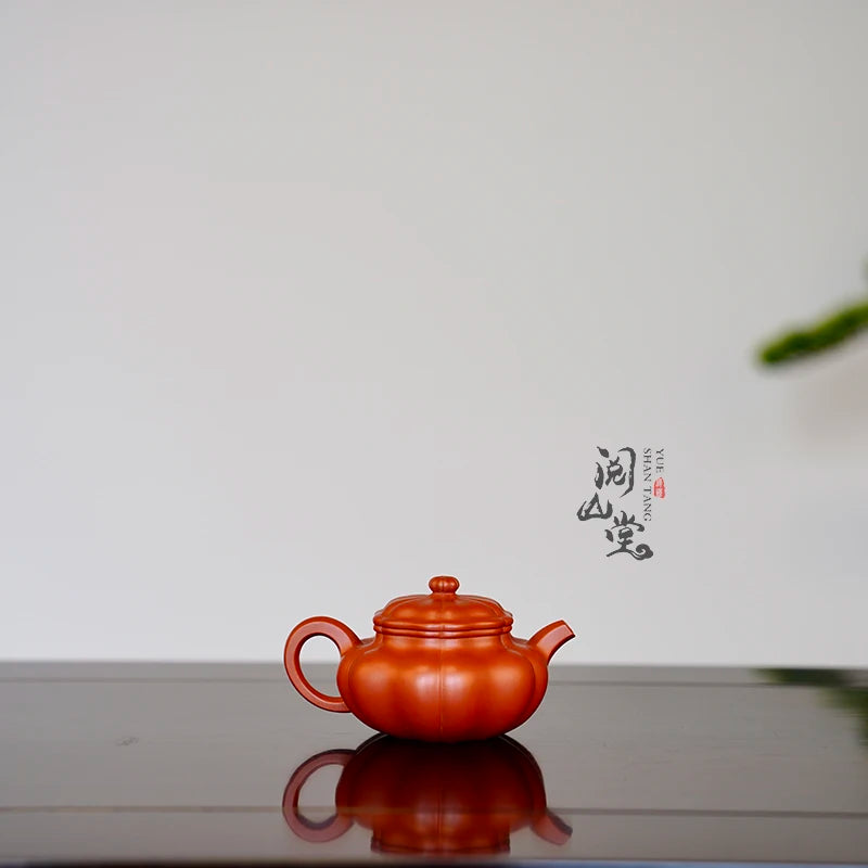 Yueshan Hall | Sunflower Antique Amazing Work Original Yixing Clay Rib Pattern Device Literati Sketch Shi Yiting Handmade
