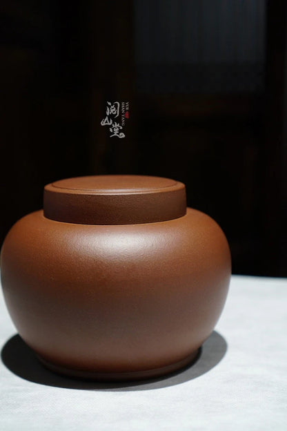 Yueshan Hall | With Tolerance Fine Zisha Tea Pot Tea storage pot Tea warehouse High-End Boccaro Teapot Hand-Crafted