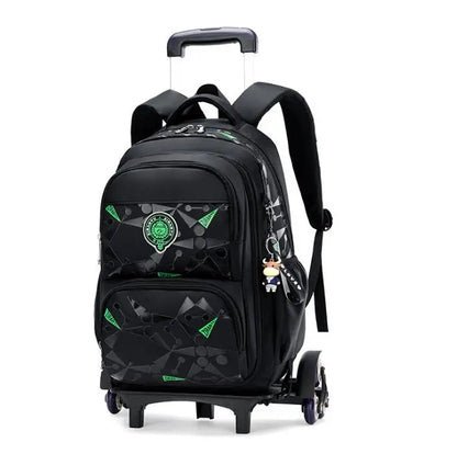 ZIRANYU school bag trolley bag for boys Kids School wheeled Bags on wheels wheeled backpack Children School Rolling backpack