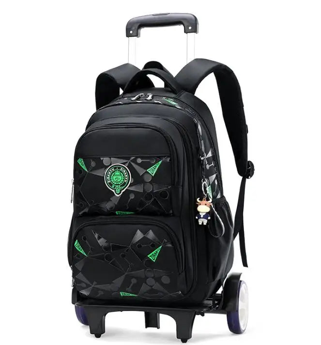 ZIRANYU school bag trolley bag for boys Kids School wheeled Bags on wheels wheeled backpack Children School Rolling backpack