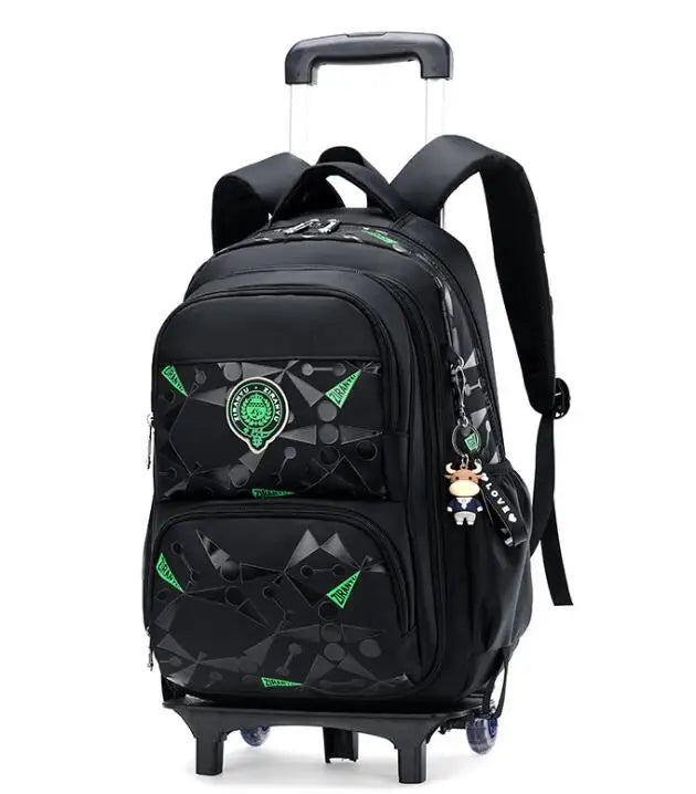 ZIRANYU school bag trolley bag for boys Kids School wheeled Bags on wheels wheeled backpack Children School Rolling backpack