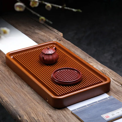 Zanghutianxia Household Bakelite Tea Tray Tea Set Bakelite Tray Simple Drainage Kung Fu Tea Tray Tea Pitcher Drain Teapot Platfo