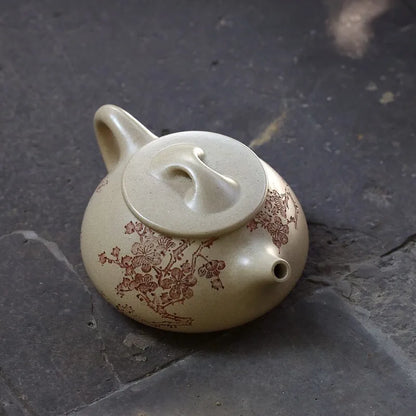 Zanghutianxia [Jingzhou Kiln Collection] Yixing Purple Clay Pot Handmade Jingzhou Stone Gourd Ladle Pot Tea Set Benshan Green Cl