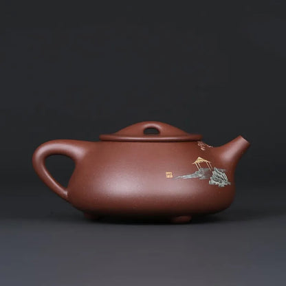 Zanghutianxia [Jingzhou Kiln Collection] Yixing Zisha Teapot Handmade Zisha Tea Set Bottom Trough Clear Handmade Teapot Large Sh