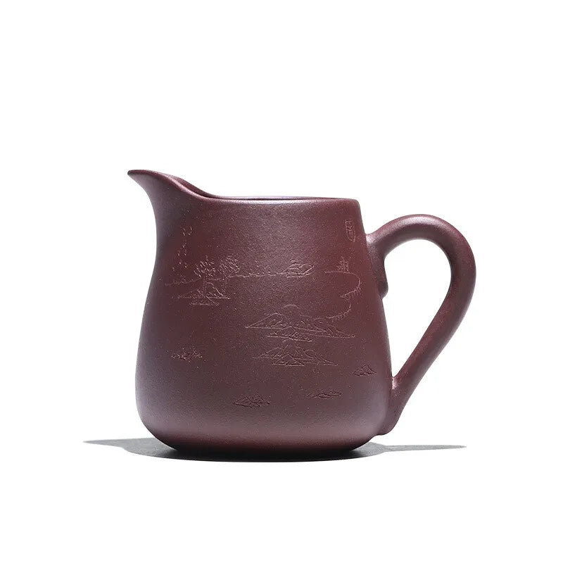 Zanghutianxia Kung Fu Tea Utensils Purple Clay Carved Tea Pot Larg Pitcher Tea Strainer Yixing Clay Tea Pitcher Fresh Wind Fair