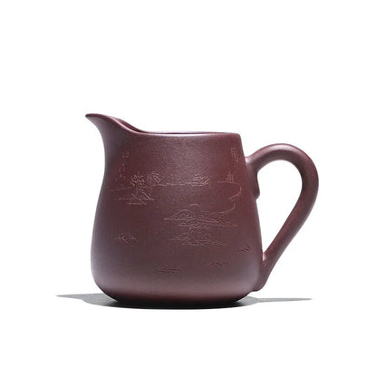 Zanghutianxia Kung Fu Tea Utensils Purple Clay Carved Tea Pot Larg Pitcher Tea Strainer Yixing Clay Tea Pitcher Fresh Wind Fair