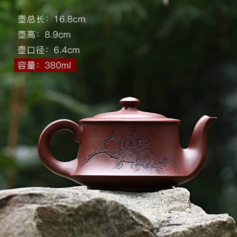 Zanghutianxia Large Capacity Yixing Famous Teapot Handmade Master Teapot Purple Sand Tea Set Factory 1 Purple Clay Handmade Croy