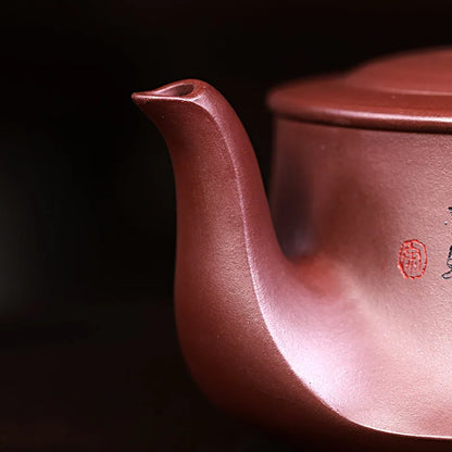 Zanghutianxia Large Capacity Yixing Famous Teapot Handmade Master Teapot Purple Sand Tea Set Factory 1 Purple Clay Handmade Croy