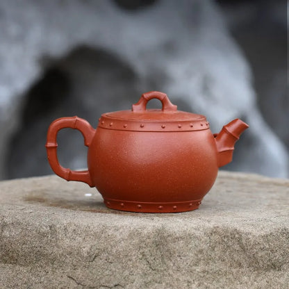 Zanghutianxia Large Capacity Yixing Purple Clay Pot Handmade Bamboo Leaf Purple Sand Tea Set Raw Ore Descending Slope Mud Househ