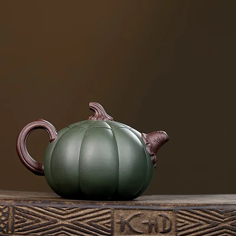 Zanghutianxia Large Capacity Yixing Purple Clay Teapot Handmade Decals Purple Clay Tea Set Raw Ore Green Clay Teapot Tea Making