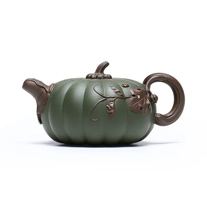 Zanghutianxia Large Capacity Yixing Purple Clay Teapot Handmade Decals Purple Clay Tea Set Raw Ore Green Clay Teapot Tea Making