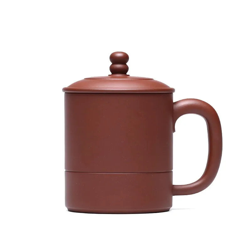 Zanghutianxia Large Capacity Yixing Zisha Cup Handmade Men's Tea Cup Personal Dedicated Office Teaware Chinese Style with Cover