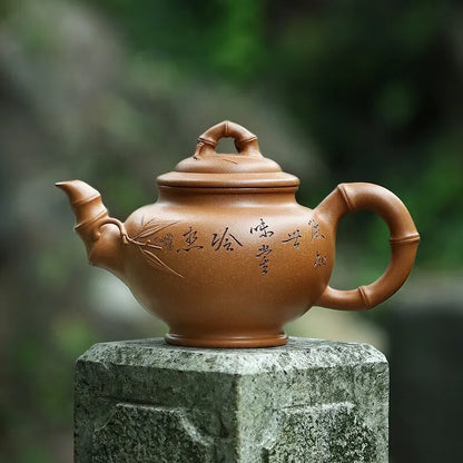 Zanghutianxia Large Capacity Yixing Zisha Teapot Handmade High-Grade Zisha Tea Set Raw Ore Section Crab Ovary Handmade Teapot Fu