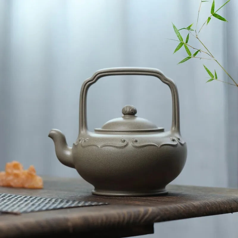 Zanghutianxia Large Capacity Yixing Zisha Teapot Handmade High-Grade Zisha Tea Set Raw Ore Section Crab Ovary Handmade Teapot Fu