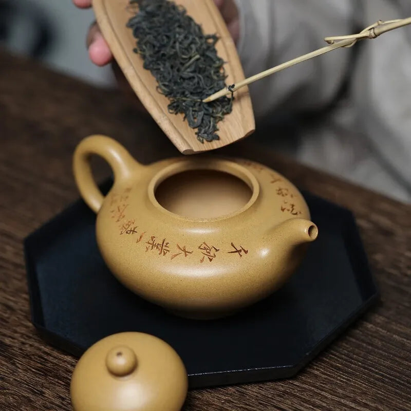 Zanghutianxia Large Capacity Yixing Zisha Teapot Handmade High-Grade Zisha Tea Set Raw Ore Section Crab Ovary Handmade Teapot Fu