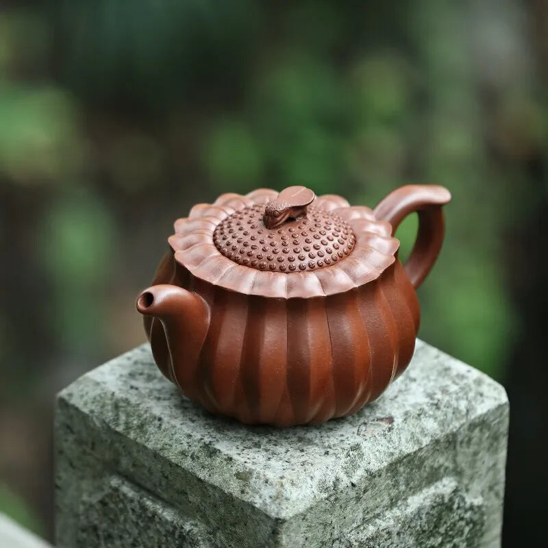 Zanghutianxia Large Capacity Yixing Zisha Teapot Handmade High-Grade Zisha Tea Set Raw Ore Section Crab Ovary Handmade Teapot Fu