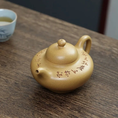 Zanghutianxia Large Capacity Yixing Zisha Teapot Handmade High-Grade Zisha Tea Set Raw Ore Section Crab Ovary Handmade Teapot Fu