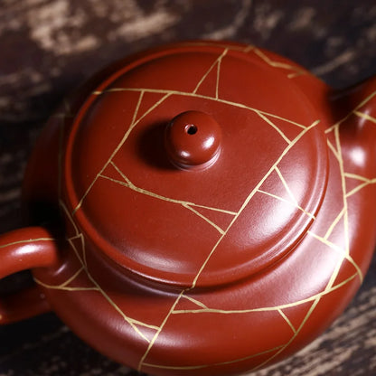 Zanghutianxia Purple Clay Pot Handmade Teapot Yixing Country Aid Handmade Dahongpao Tea Small Capacity Antique