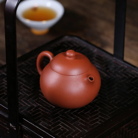 Zanghutianxia Purple Clay Pot Pure Handmade Small Capacity Single Teapot Gongfu Teapot 130cc Plain Cement Shaddock Shaddock Pot