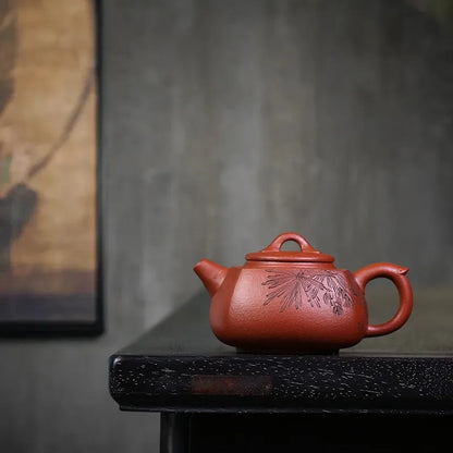 Zanghutianxia Purple Clay Teapot Master Handmade Teapot Raw Ore Yixing Famous Set Small Capacity Square Pot Letian Pot