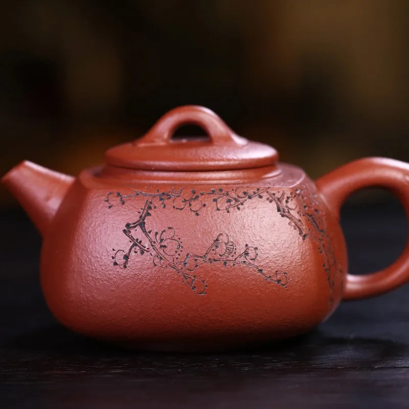 Zanghutianxia Purple Clay Teapot Master Handmade Teapot Raw Ore Yixing Famous Set Small Capacity Square Pot Letian Pot