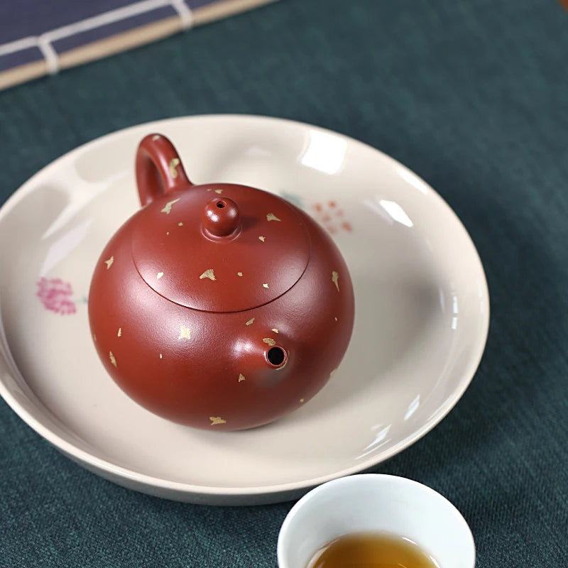 Zanghutianxia Purple Clay Teapot Pure Handmade Teapot Zhu Qianbing Dahongpao Tea Xi Shi Household Single Teapot Kung Fu Tea Set