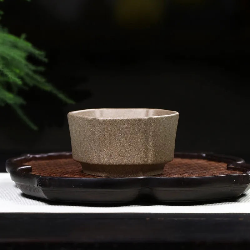 Zanghutianxia Purple Sand Kung Fu Tea Cup Master Cup Single Cup Flower Cup Tea Bowl Single Tea Cup Tea Cup Five Blessing Cup