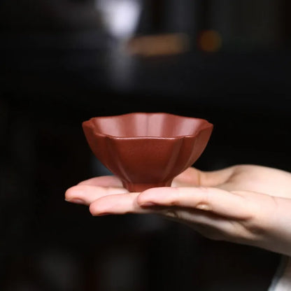 Zanghutianxia Purple Sand Kung Fu Tea Cup Master Cup Single Cup Flower Cup Tea Bowl Single Tea Cup Tea Cup Five Blessing Cup