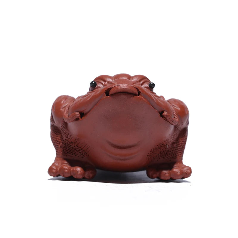 Zanghutianxia Purplue Sand Tea Pet Decoration Mini Small Golden Toad Supportable Tea Table Accessories 7BEST Golden Toad Four Co